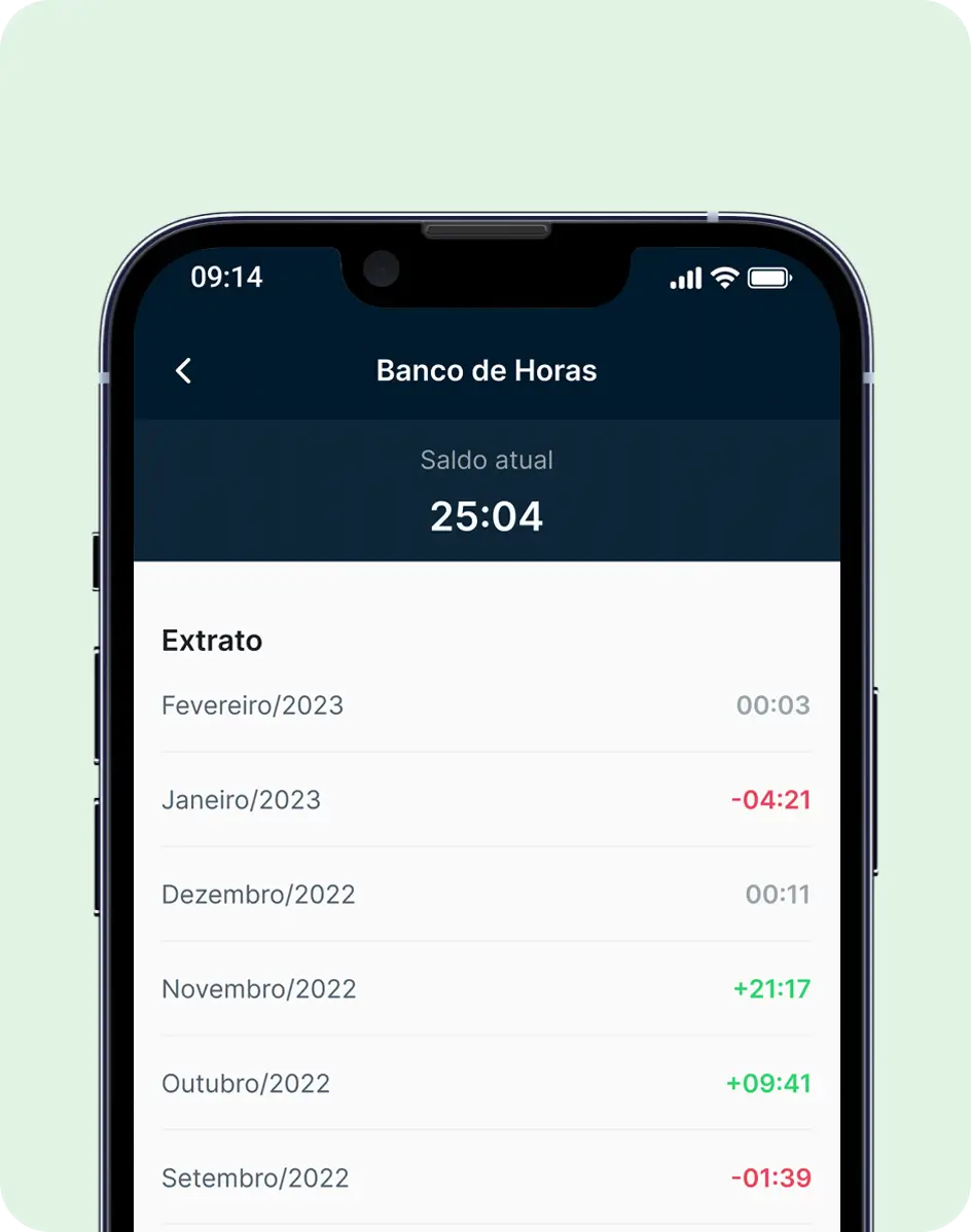 aplicativo banco de horas